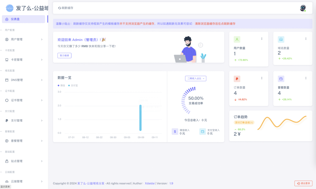 图片[6]-【站长亲测】二级域名分发源码免授权可商用（修复版）-源码猫